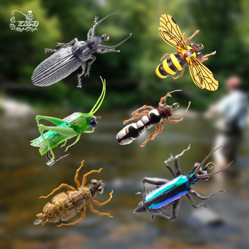 Fly Fishing Flies Set 6pcs Artificial Insects Realistic Insect Lures –  Worldwide Fishing Store
